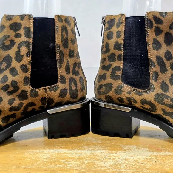 Vince Camuto Leopard Print Ankle Boots - Picture 4 of 6